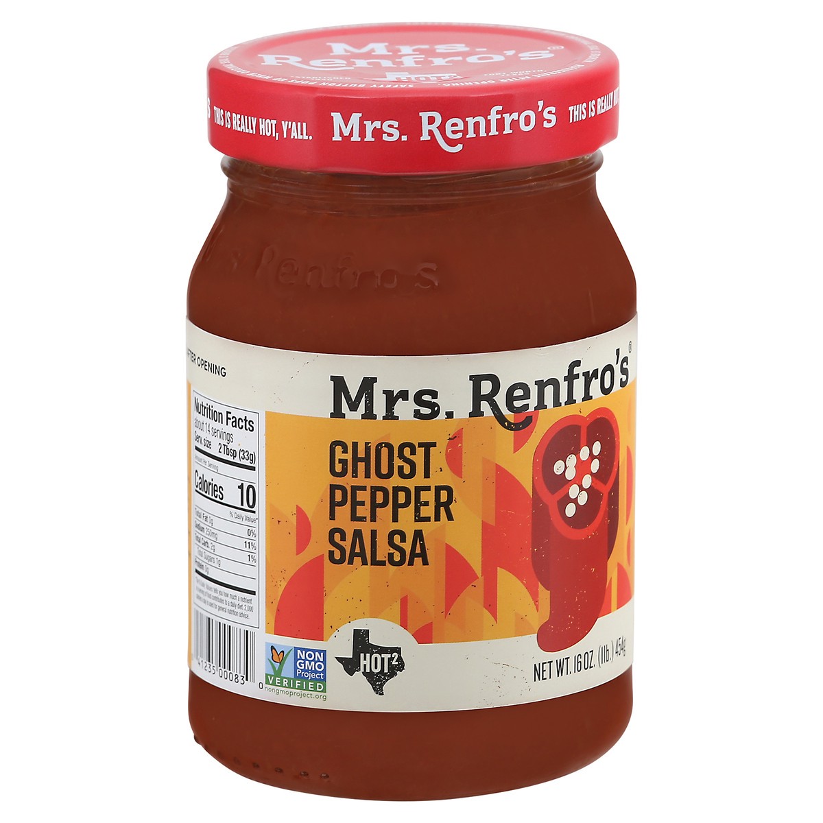 slide 2 of 9, Mrs. Renfro's Ghost Pepper Ghost Pepper Salsa 16 oz, 16 oz