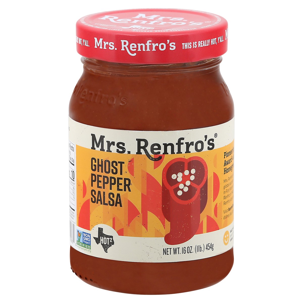 slide 1 of 9, Mrs. Renfro's Ghost Pepper Ghost Pepper Salsa 16 oz, 16 oz