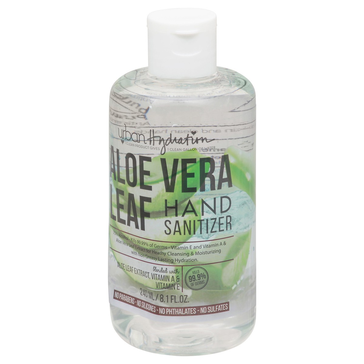 slide 11 of 11, Urban Hydration Aloe Vera Leaf Hand Sanitizer 8.1 fl oz, 8.1 fl oz