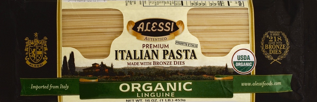 slide 5 of 5, Alessi Linguine Pasta, 16 oz