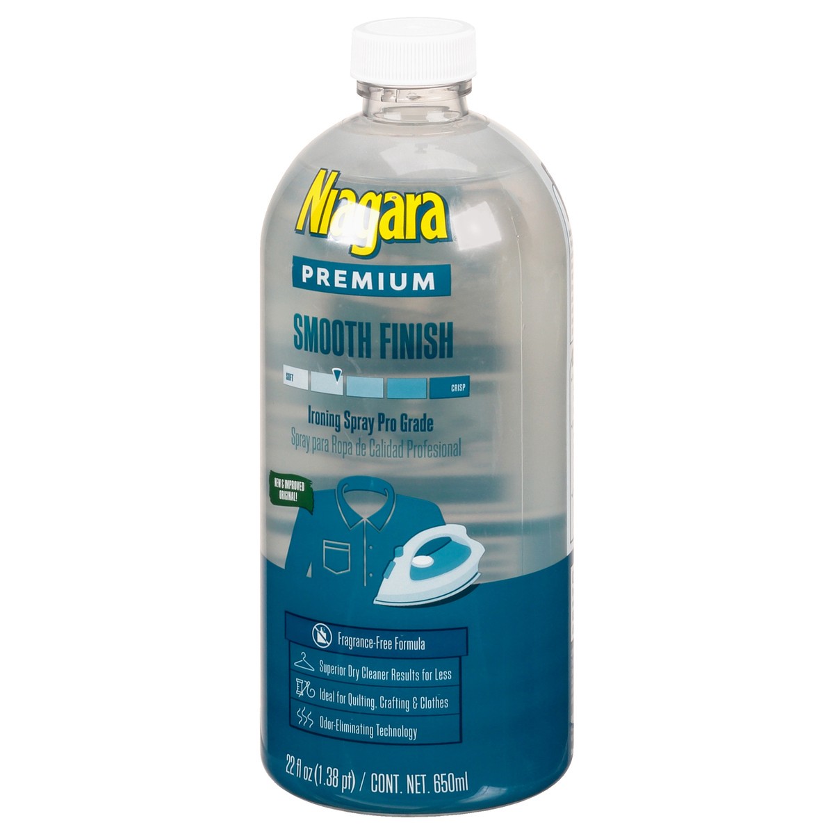 slide 7 of 12, Niagara Premium Smooth Finish Pro Grade Smooth Finish Ironing Spray 22 oz, 22 oz