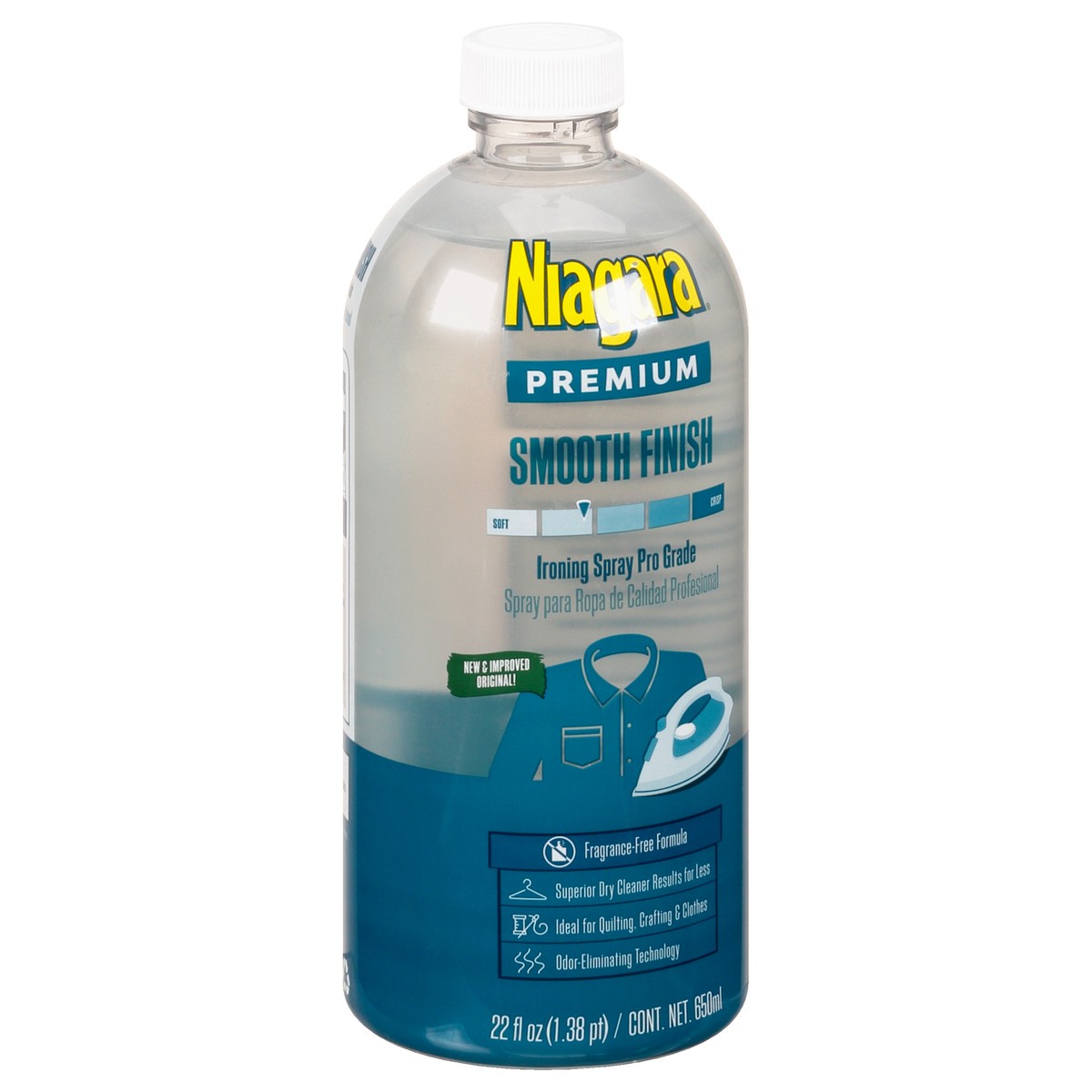 slide 4 of 12, Niagara Premium Smooth Finish Pro Grade Smooth Finish Ironing Spray 22 oz, 22 oz