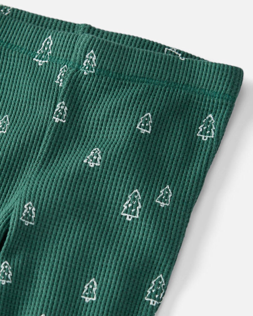 slide 2 of 3, Littleplanet Baby 2-Piece Christmas Tree Print Set Made with Organic Cotton Aspen Green 24M, 2 pc