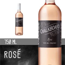 Chalkboard Wine + Spirits Rose