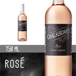 Chalkboard Wine + Spirits Rose