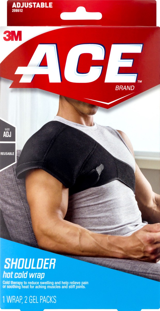 slide 8 of 11, ACE Size ADJ 3M Hot Cold Shoulder Wrap 1.0 ea, 1 ct
