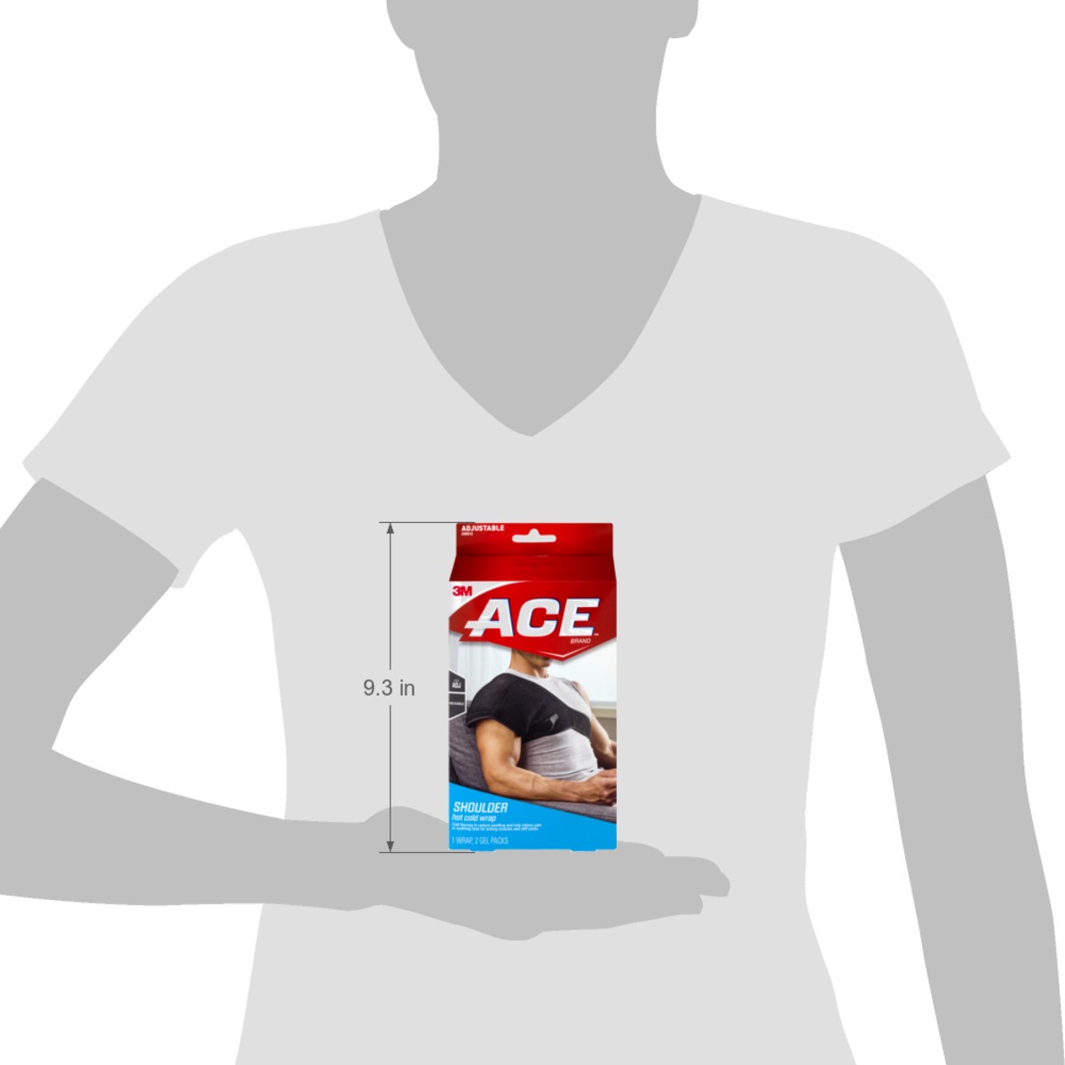 slide 5 of 11, ACE Size ADJ 3M Hot Cold Shoulder Wrap 1.0 ea, 1 ct