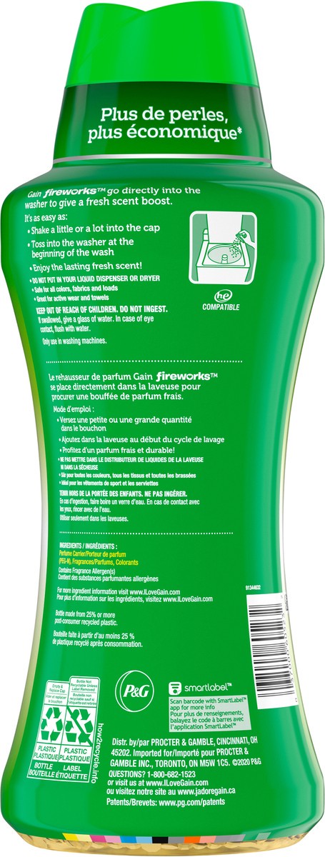 slide 3 of 4, Gain Fireworks In-Wash Scent Booster Beads, Original, 26.5 oz, 26.5 oz