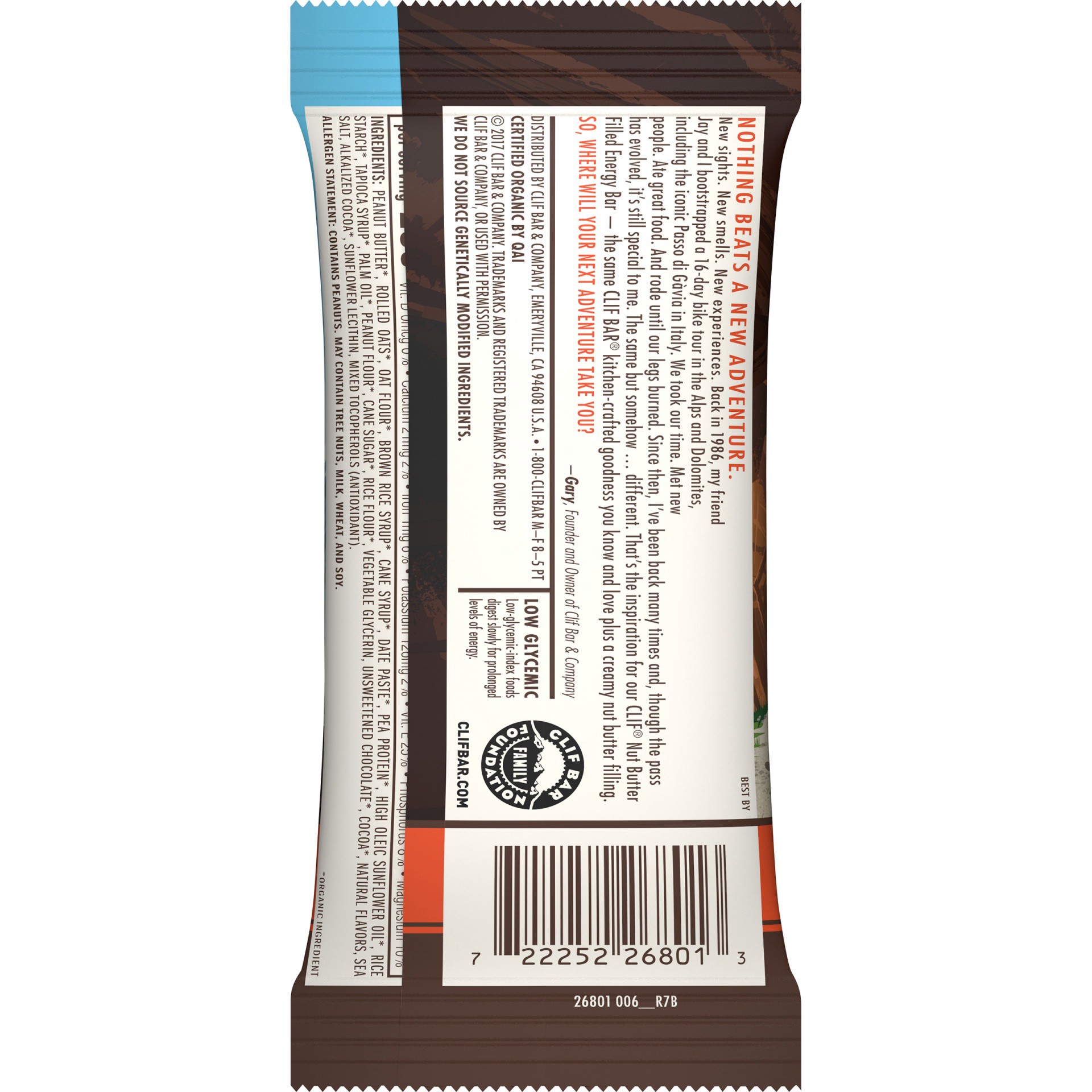 slide 6 of 13, CLIF Chocolate & Peanut Butter Nut Butter Bar, 1.76 oz