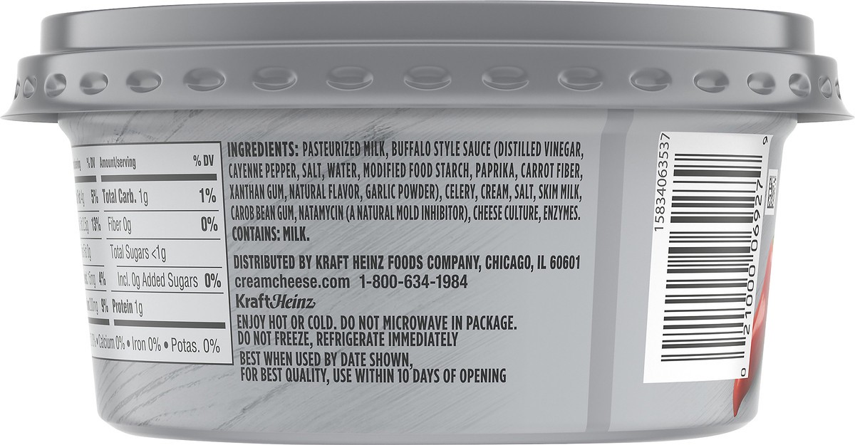 slide 7 of 9, Philadelphia Dips Buffalo Style with Celery Cream Cheese Dip, 10 oz Tub, 10 oz