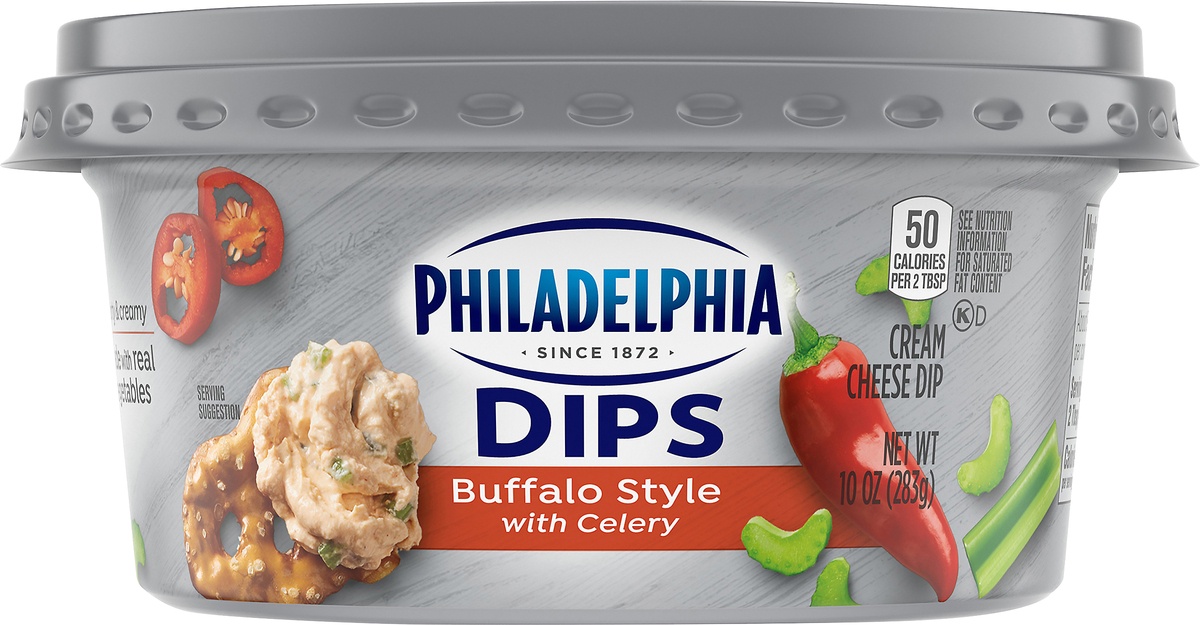 Philadelphia Dips Buffalo Style with Celery Cream Cheese Dip 10 oz Shipt