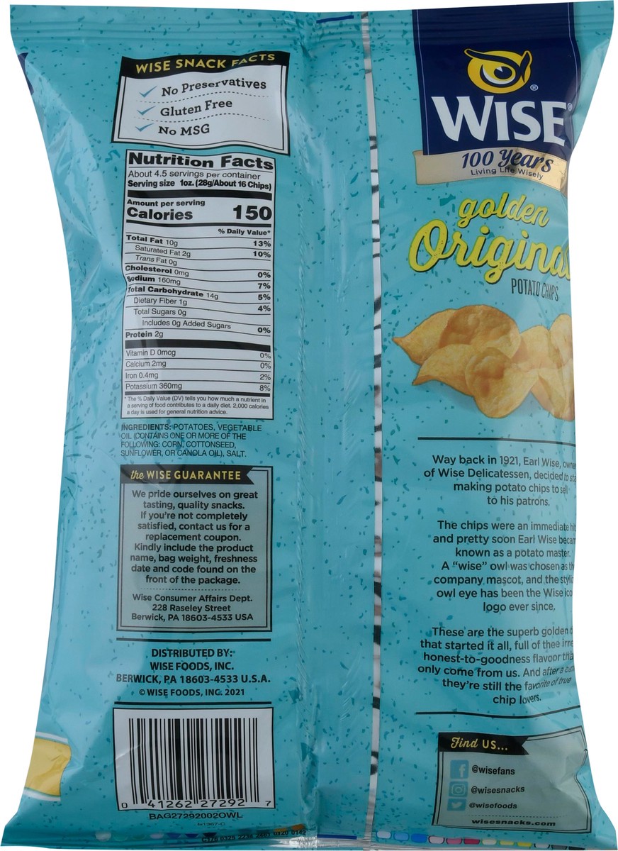 slide 12 of 13, Wise Taste Tempting Golden Original Potato Chips 4.25 oz, 4.25 oz