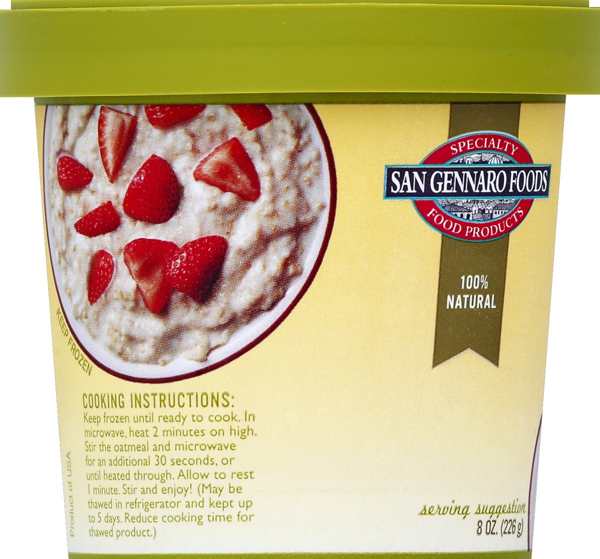 slide 4 of 6, San Gennaro Oatmeal 8 oz, 8 oz