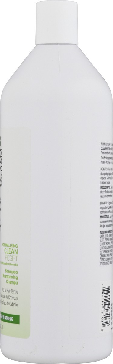 slide 4 of 9, Biolage Normalizing Clean Reset Lemongrass Shampoo 33.8 fl oz, 33.8 fl oz