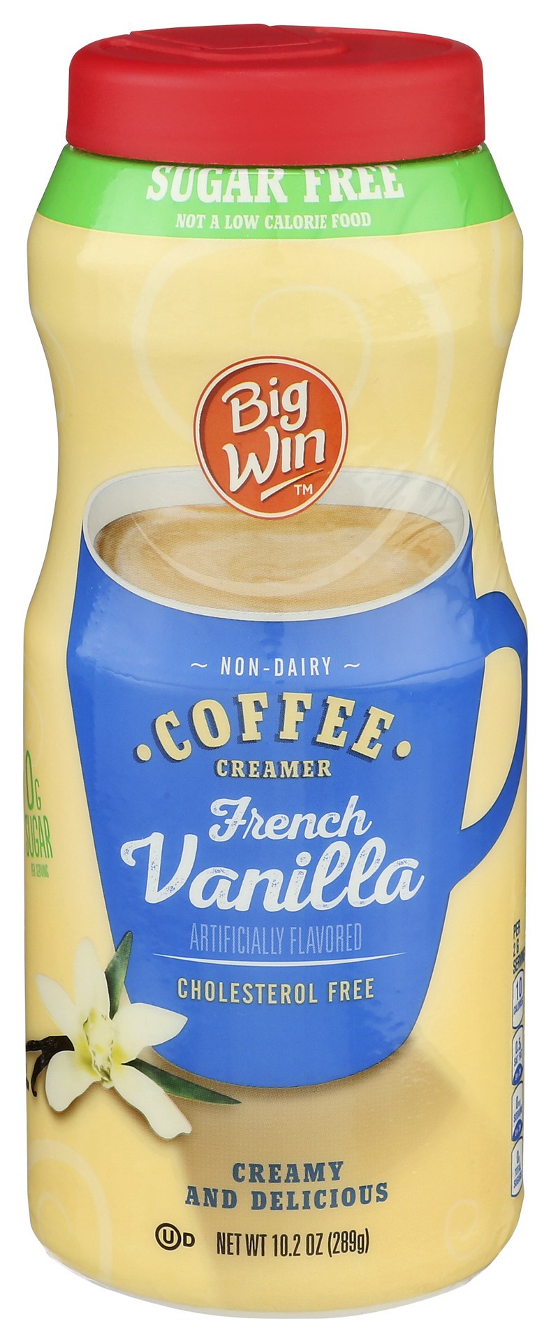 slide 1 of 4, Big Win French Vanilla Non Dairy Creamer - 10.2 oz, sugar free, 10.2 oz