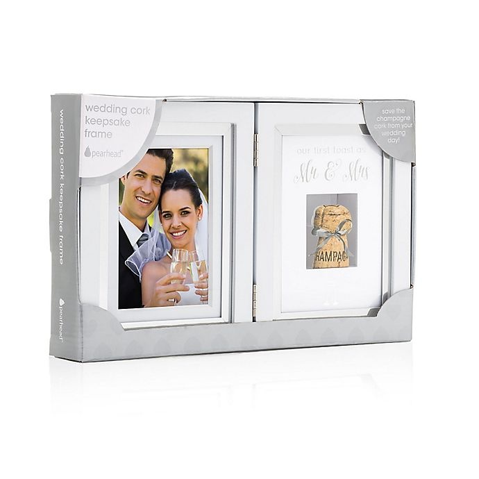 slide 1 of 1, Pearhead First Toast Photo Frame - White, 4 in x 6 in