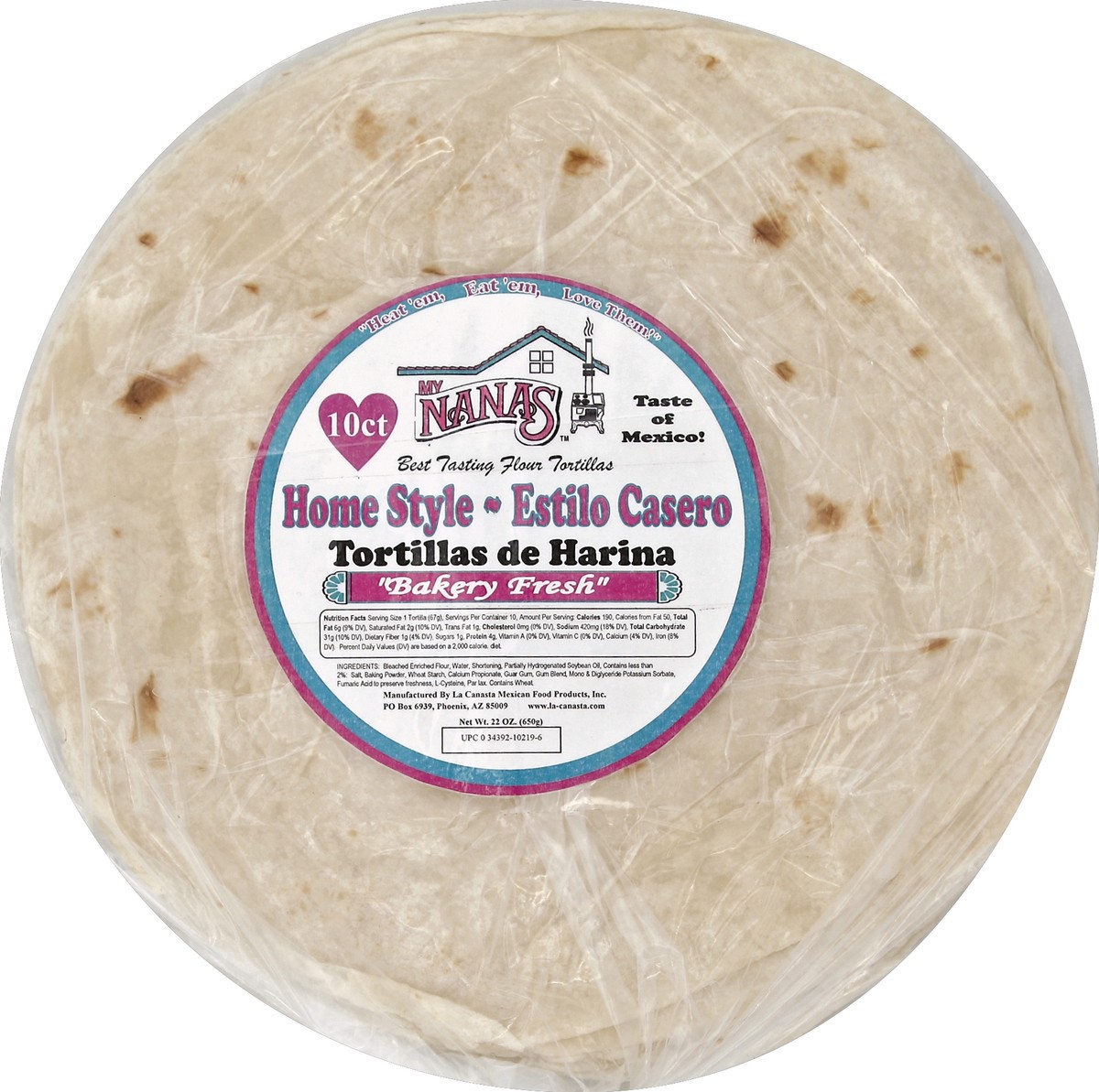 slide 3 of 5, My Nana's Tortillas 10 ea, 10 ct