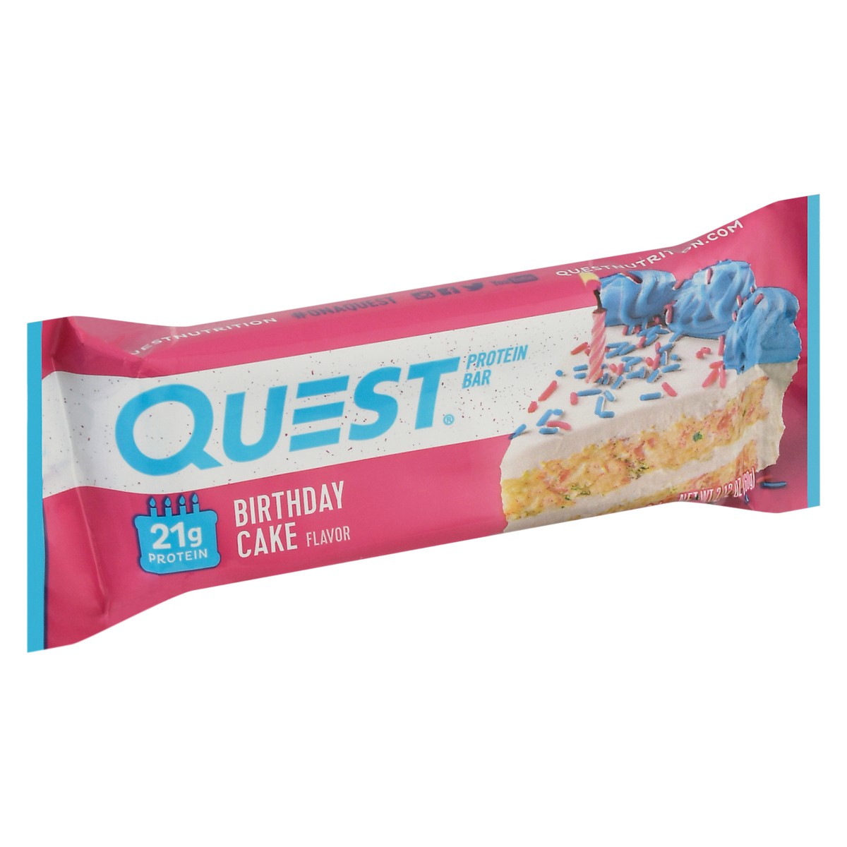 slide 8 of 12, Quest Birthday Cake Flavor Protein Bar 2.12 oz Bag, 2.12 oz