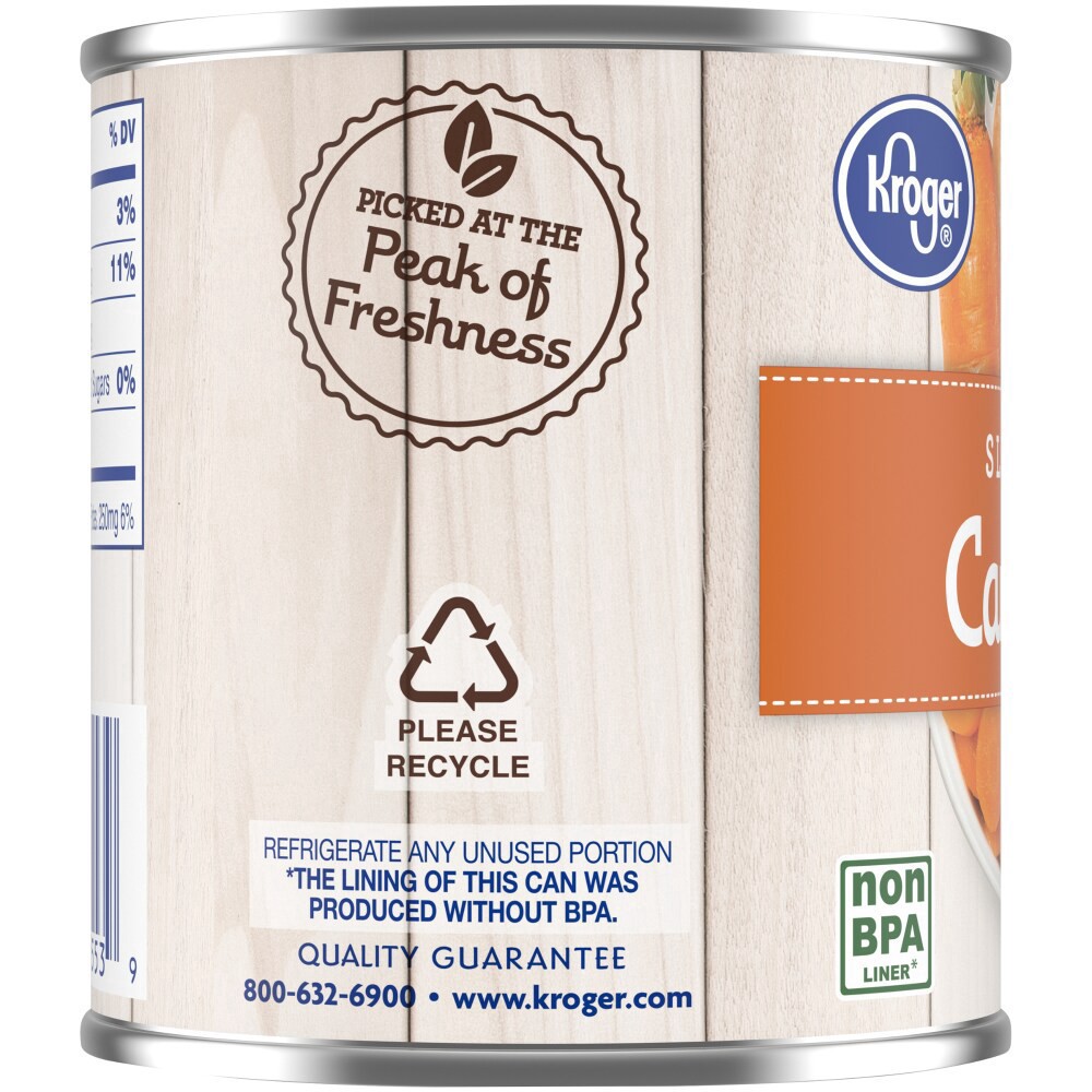 slide 5 of 6, Kroger Sliced Carrots - No Salt Added, 8.25 oz