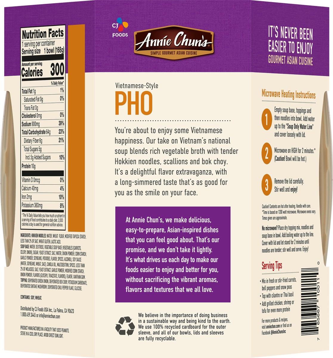 slide 2 of 9, Annie Chun's Vietnamese-Style Pho Noodle Bowl 5.9 oz, 5.9 oz