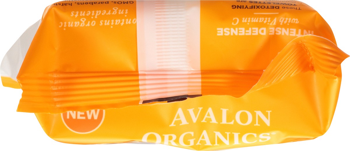 slide 4 of 7, Avalon Organics Intense Defense With Vitamin C Detoxifying Facial Towelettes, 30 ct