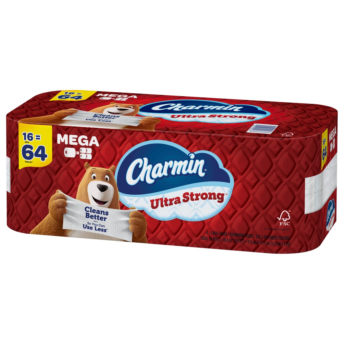 slide 3 of 5, Charmin Ultra Strong Toilet Paper 16 Mega Rolls, 242 Sheets Per Roll, 4 ct