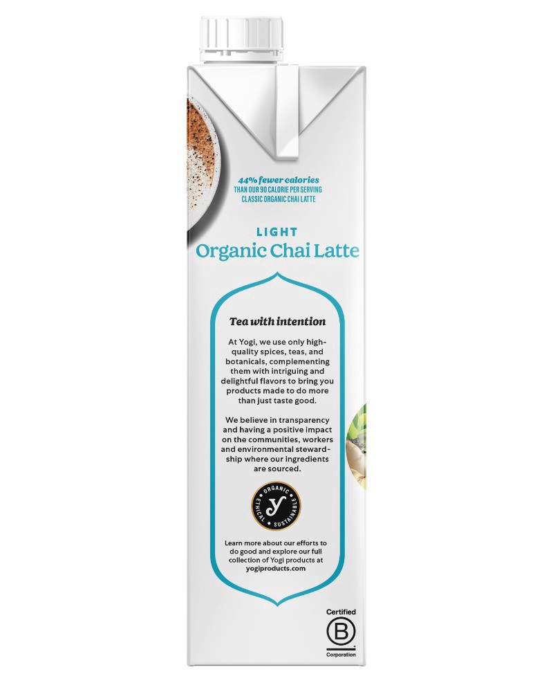 slide 5 of 6, Yogi Organic Light Chai Latte - 32 fl oz, 32 fl oz