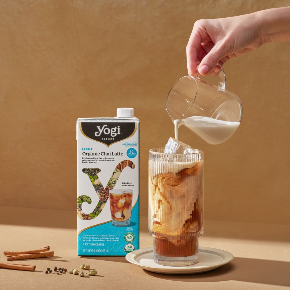 slide 2 of 6, Yogi Organic Light Chai Latte - 32 fl oz, 32 fl oz