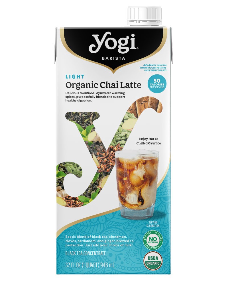 slide 1 of 6, Yogi Organic Light Chai Latte - 32 fl oz, 32 fl oz