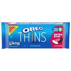 OREO Thins Extra Stuf Chocolate Sandwich Cookies, Family Size, 13.97 oz