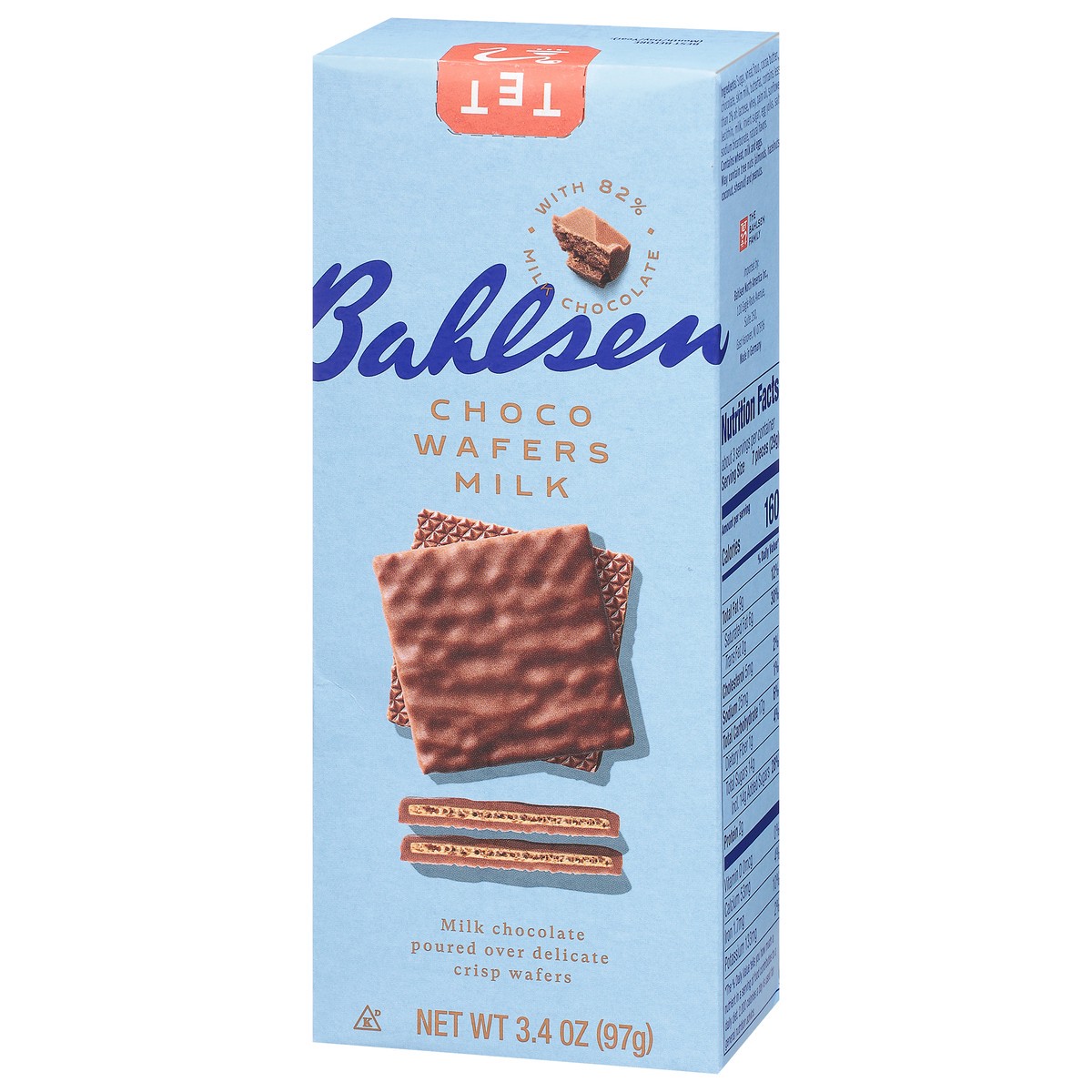 slide 6 of 9, Bahlsen Choco Wafers Milk Chocolate, 3.4 oz