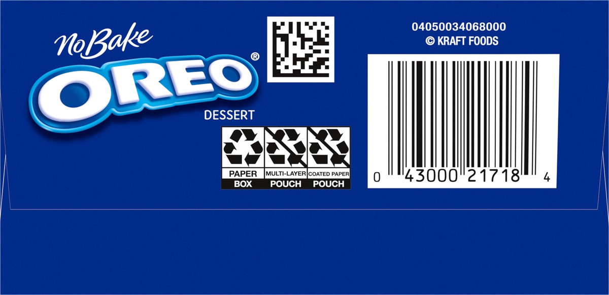 slide 2 of 9, Jell-O No Bake Oreo Dessert Kit with Filling Mix, Crust Mix & Cookie Pieces, 12.6 oz Box, 12.6 oz