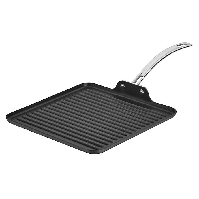 slide 1 of 1, Cuisinart Chef's Classic Pro Nonstick Hard-Anodized Square Grill Pan, 11 in