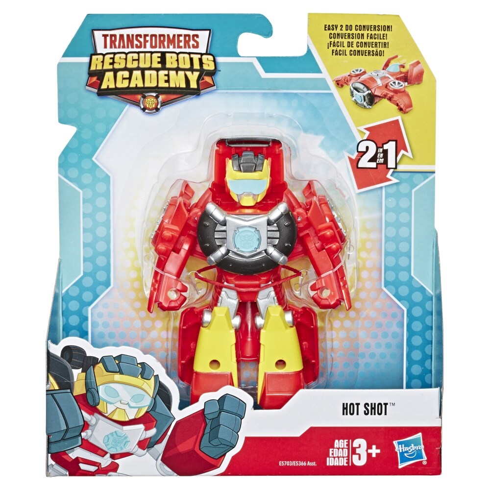 slide 1 of 1, Hasbro Transformers Rescue Bots Academy Hot Shot Action Figure, 1 ct