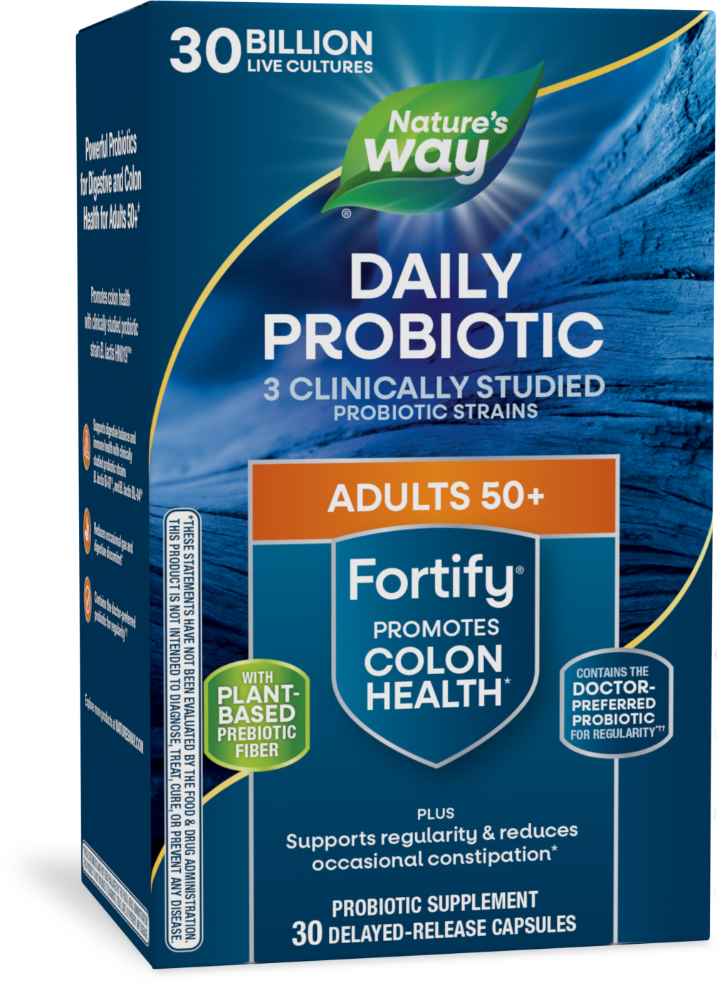 slide 1 of 5, Nature's Way Fortify 30 Billion Daily Probiotic Adults 50+, 30 ct