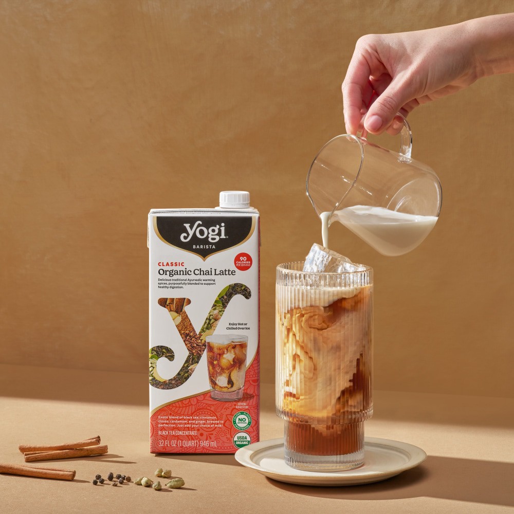 slide 4 of 6, Yogi Organic Classic Chai Latte 32 fl oz, 32 fl oz