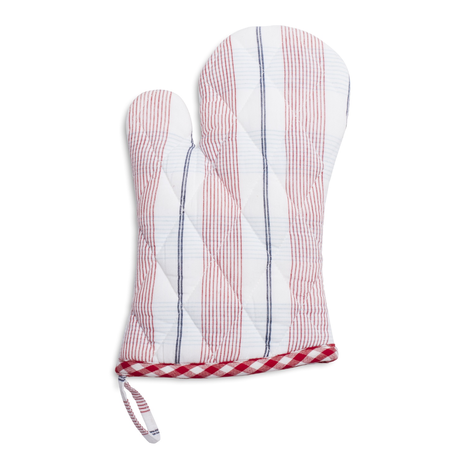 slide 1 of 1, Sur La Table Plaid Oven Mitt, 1 ct