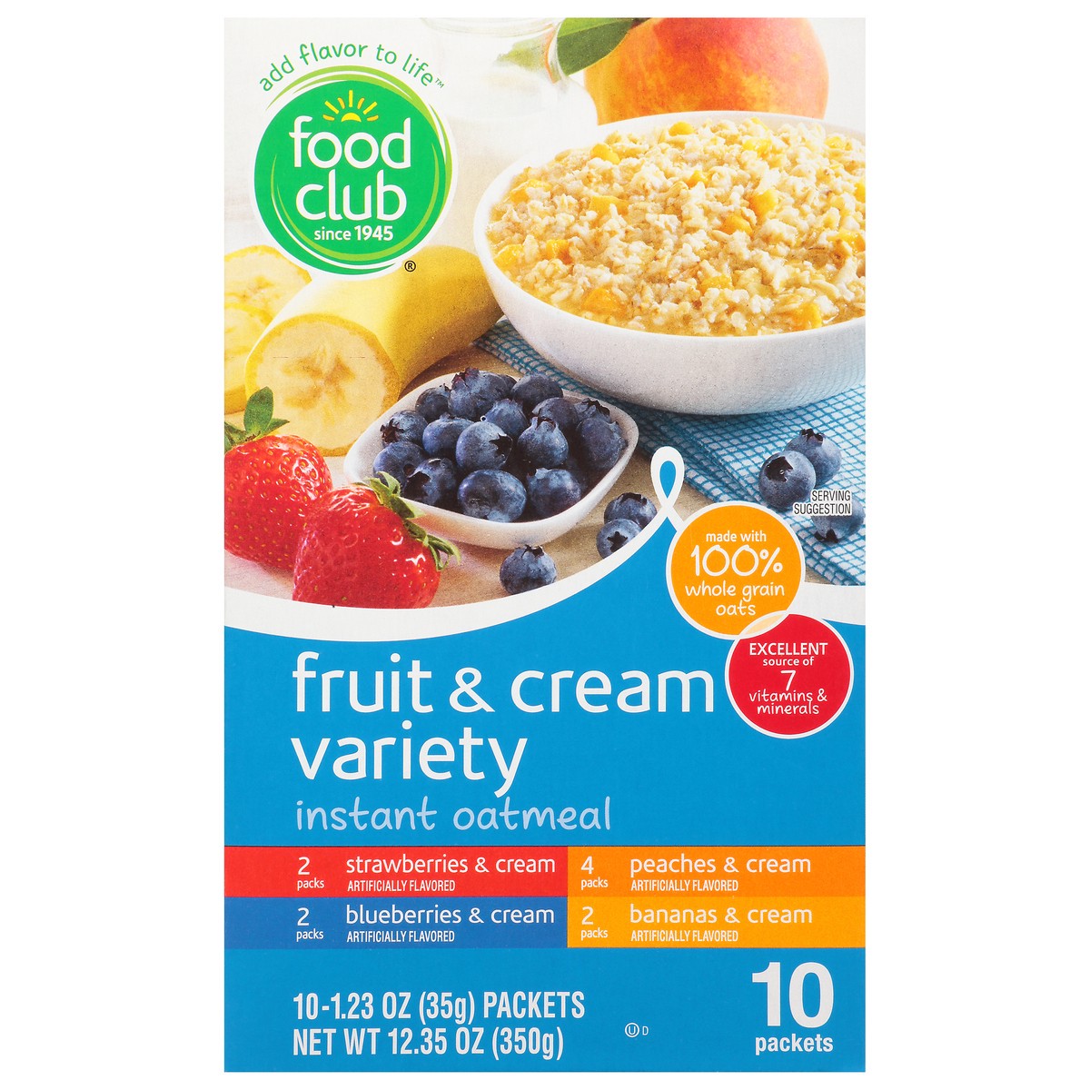 slide 11 of 11, Food Club Fruit And Cream Variety, 10 ct