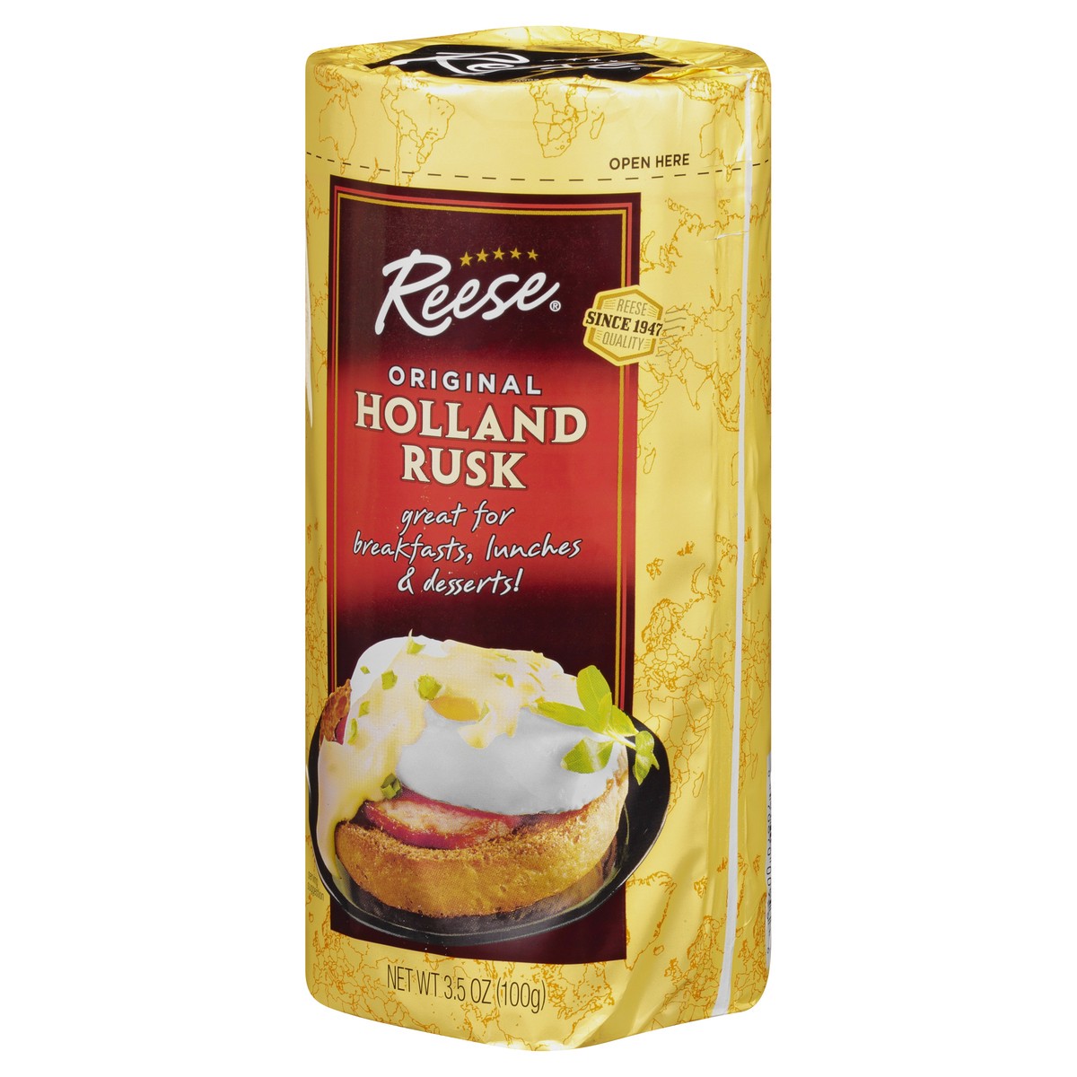 slide 3 of 9, Reese Holland Rusk Baguette, 3.5 oz