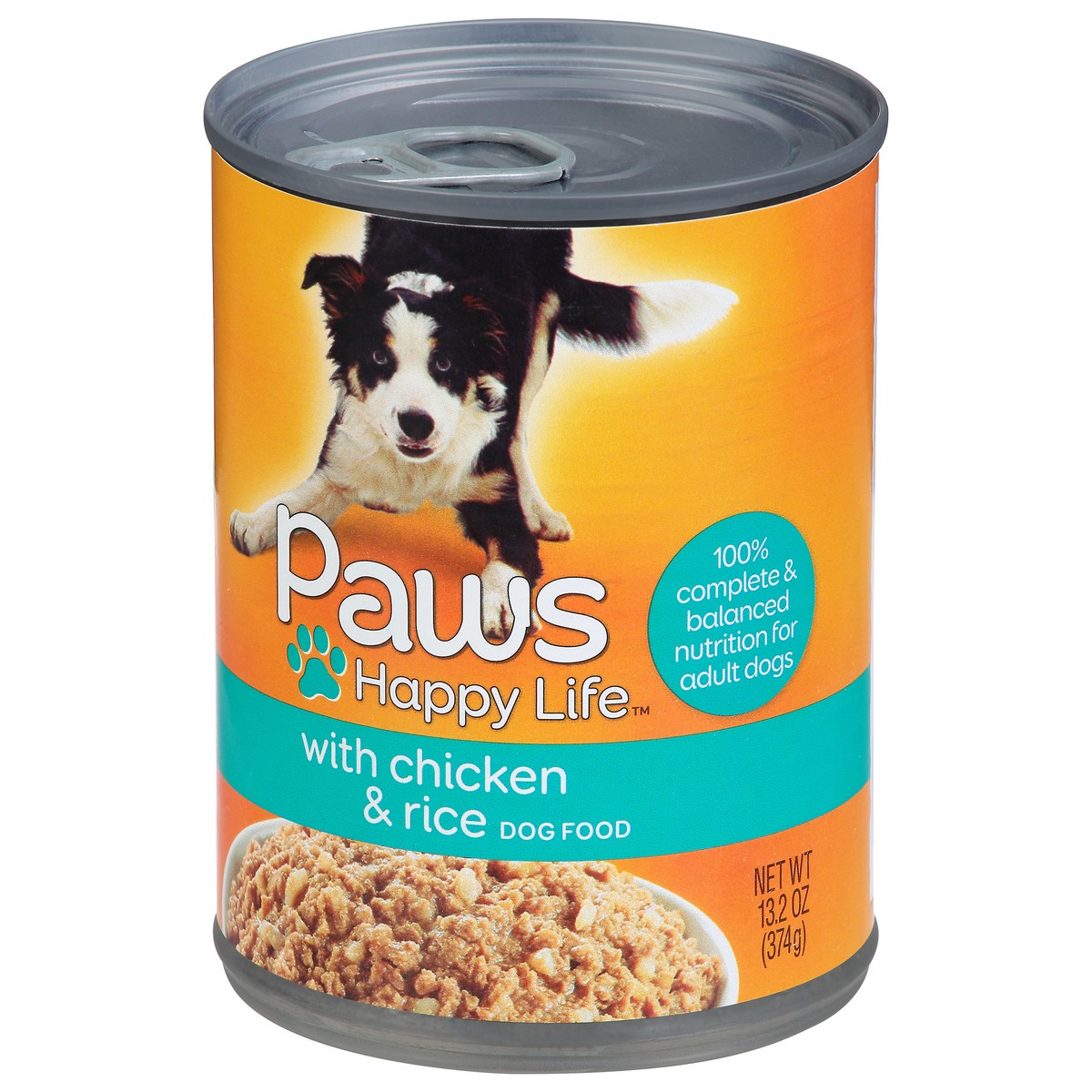 slide 6 of 9, Paws Happy Life Dog Food With Chicken & Rice, 13.2 oz