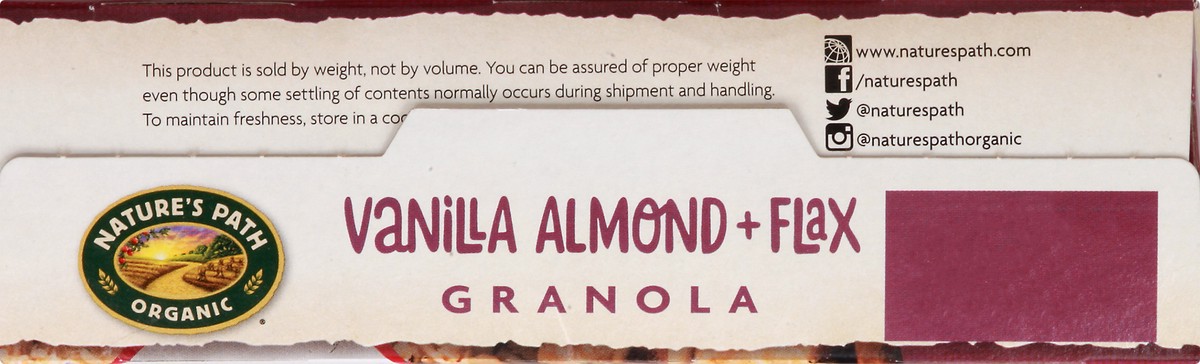 slide 3 of 10, Nature's Path Organic Granola Vanilla Almond + Flax Cereal 11.5 oz Box, 11.5 oz