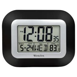 55006Bk Dual Function-Wall Clock Or