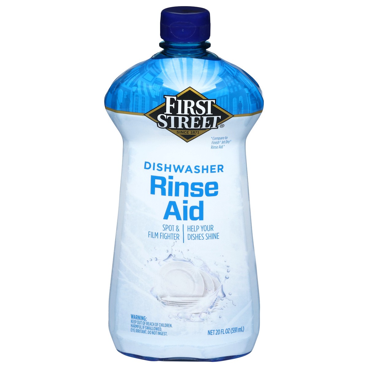 slide 1 of 4, First Street Fs Dishwasher Rinse Aid, 20 oz