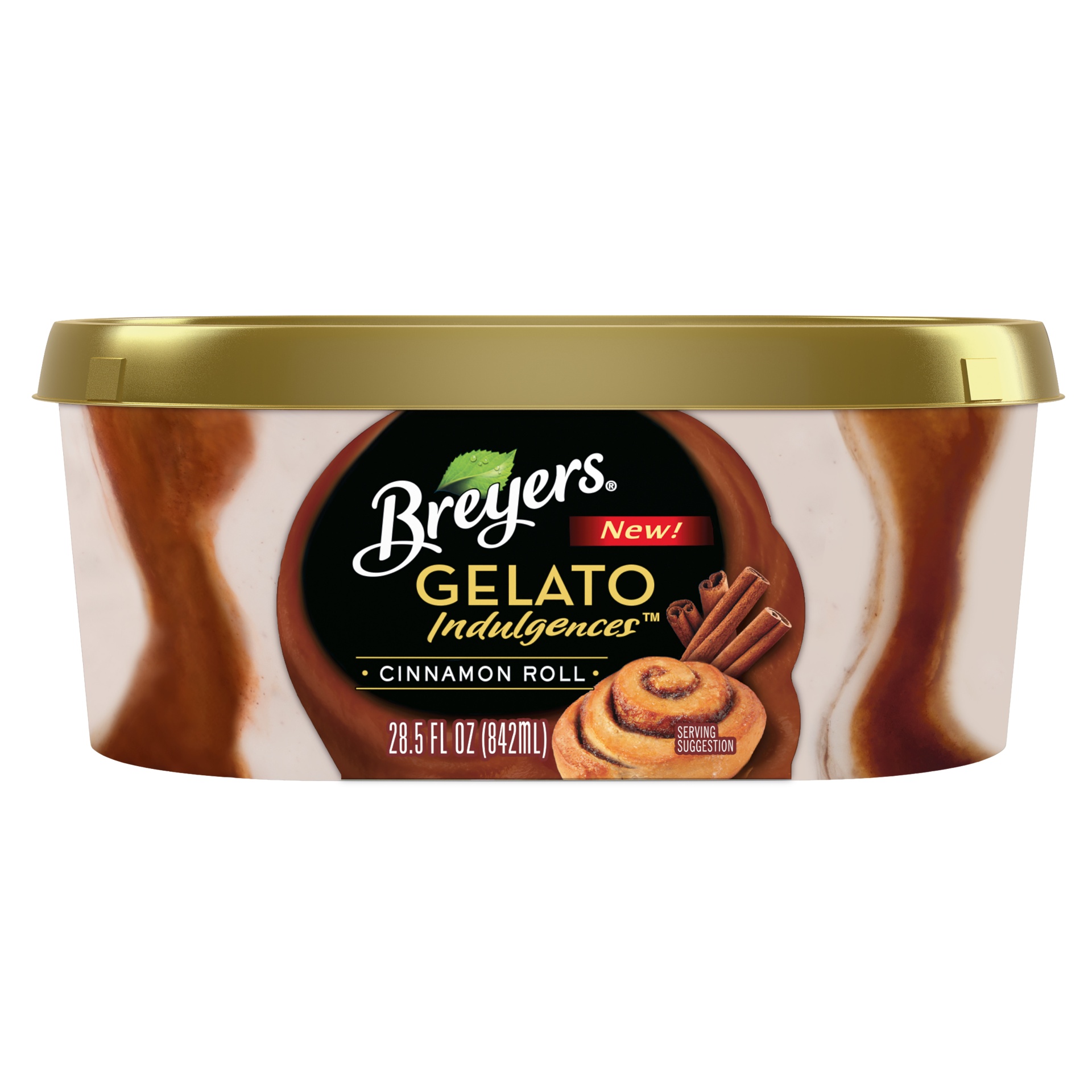 slide 1 of 1, Breyer's Gelato Cinnamon Roll, 28.5 fl oz