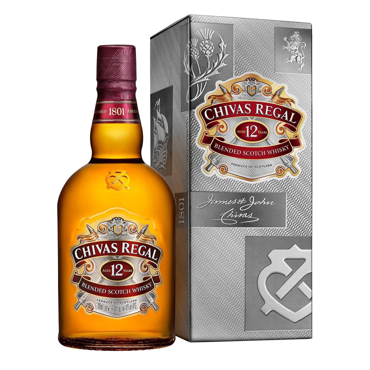 slide 3 of 17, Chivas Regal 12 Year Old Blended Scotch Whisky, 750 mL Bottle, 40% ABV, 750 ml