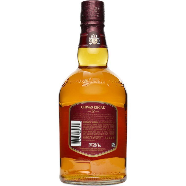 slide 6 of 17, Chivas Regal 12 Year Old Blended Scotch Whisky, 750 mL Bottle, 40% ABV, 750 ml