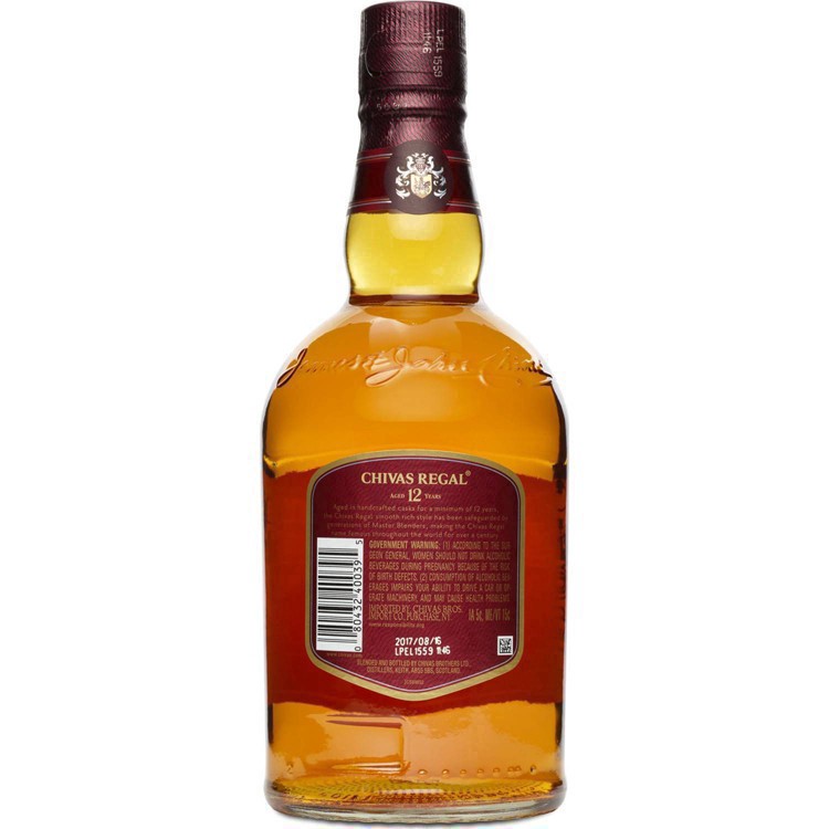 slide 5 of 17, Chivas Regal 12 Year Old Blended Scotch Whisky, 750 mL Bottle, 40% ABV, 750 ml