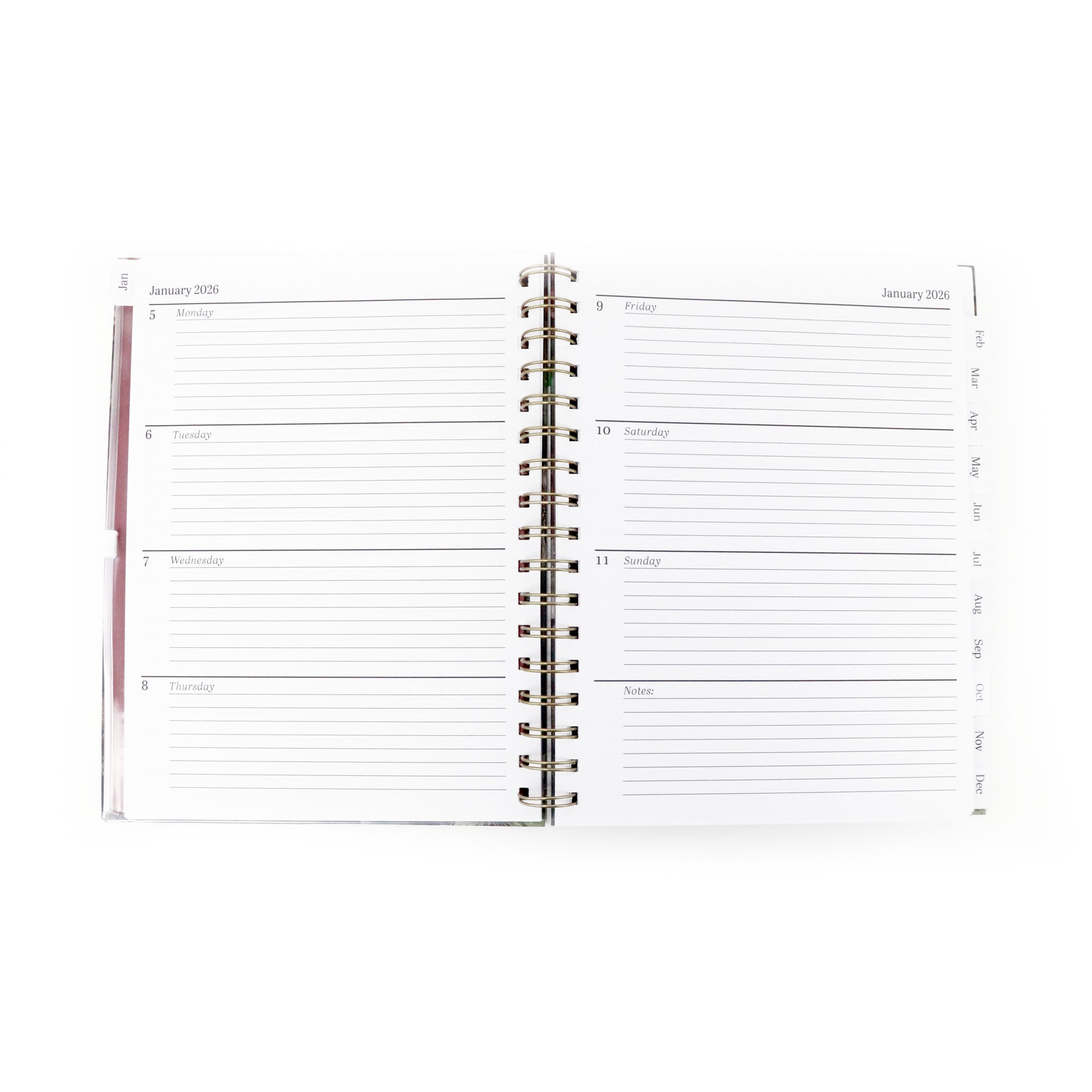 slide 2 of 4, 7" x 9" Starlit Romance 2026 Planner by Recollections, 7 in x 9 in