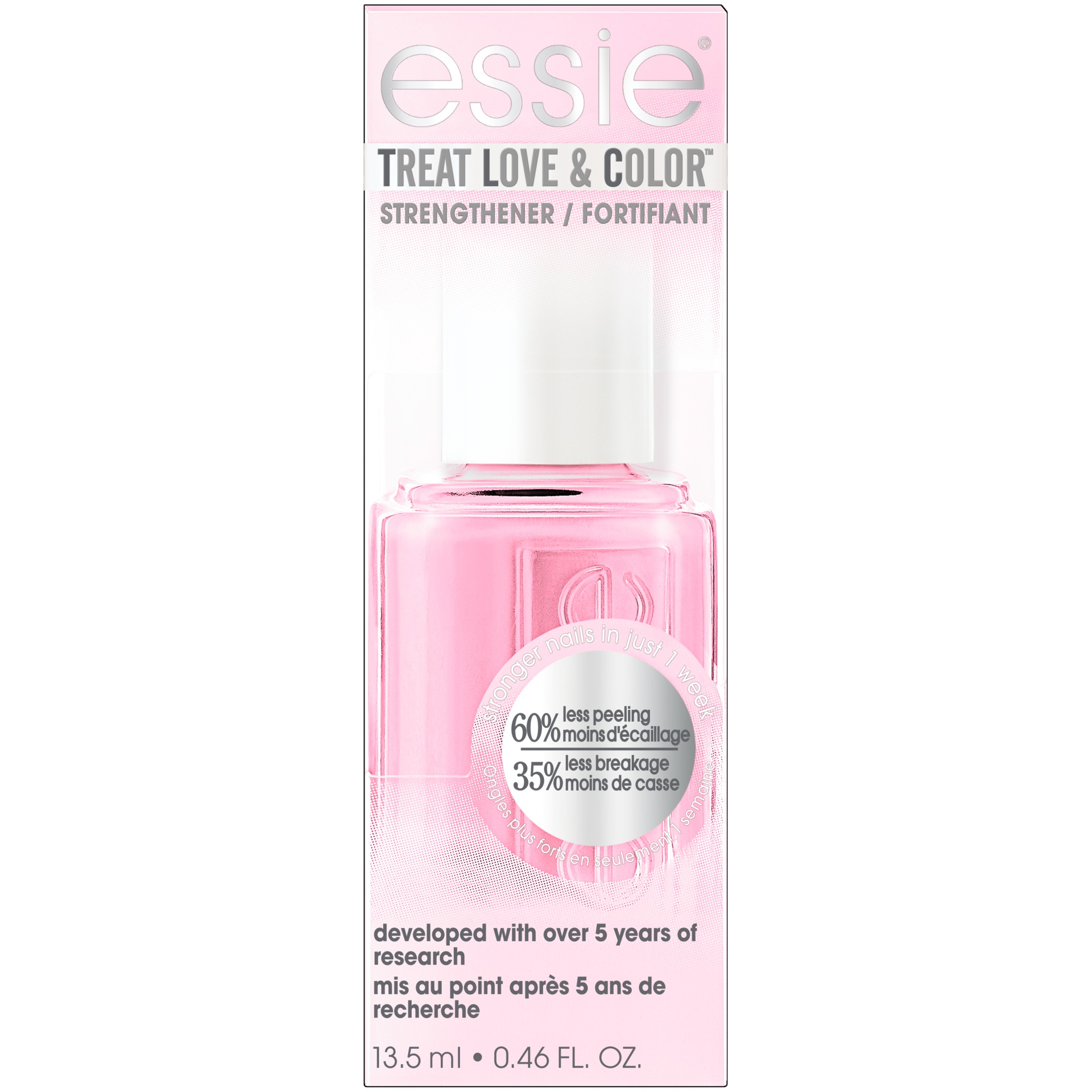 slide 2 of 2, essie Treat Love Color Nail Strengthener 31 Power Punch Pink 0, 1 ct