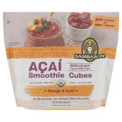 Sambazon Organic Mango & Acai Smoothie Cubes 20 oz